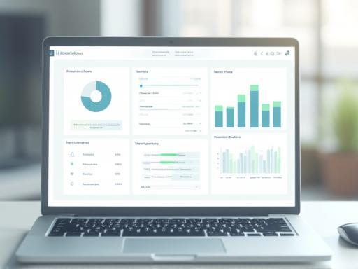 Laptop displaying accessible and modern UX/UI interface